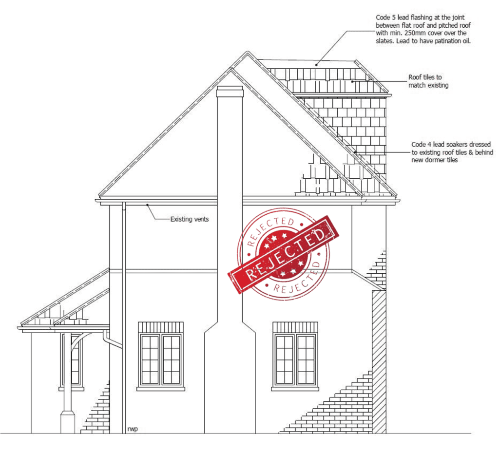 SIDE DORMER DESIGN rejected