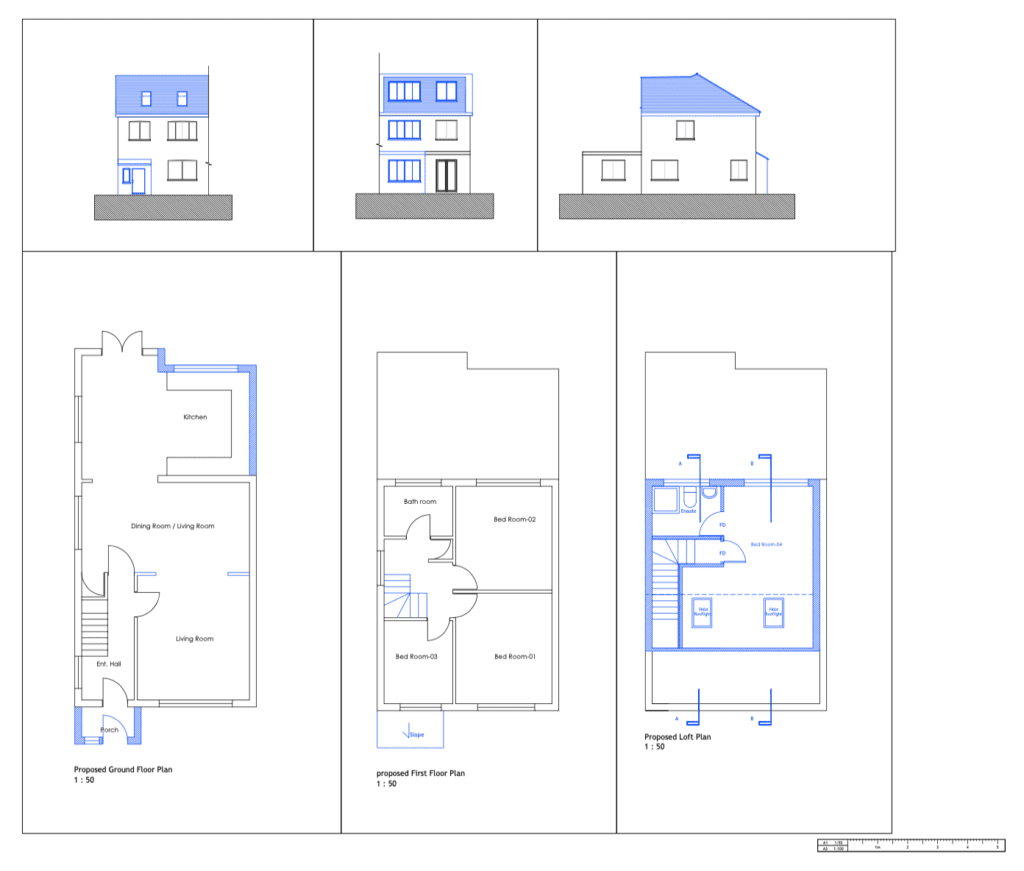 Reasonable Architect Fee 1 Drawing Example