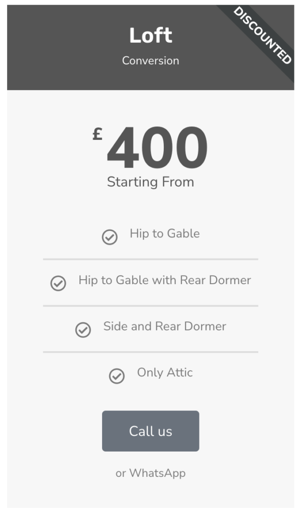 Loft Conversion Offer